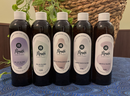 ミヤビのオリジナルブレンドオイルで保湿しませんか？