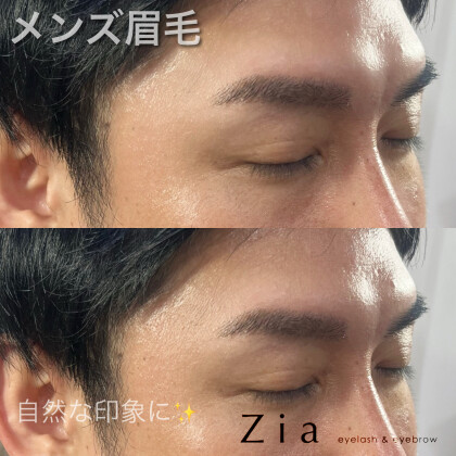 男性のお客様も増えています♪やりすぎないメンズ眉毛で、印象UP！