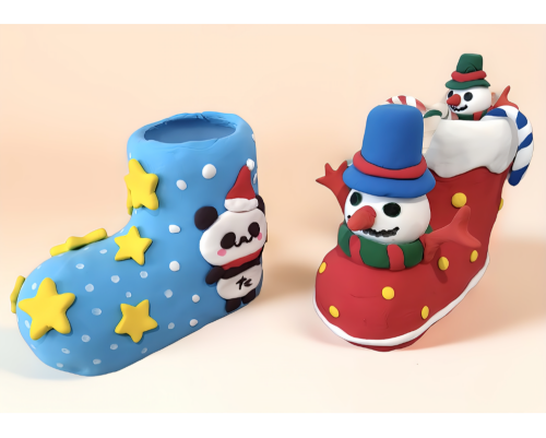 【イベント】あそびの学校 サンタさんの靴型小物入れつくり