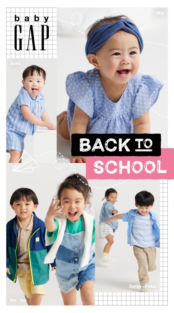 3/19～GapKids/BabyGap　『Back to School』スタート！