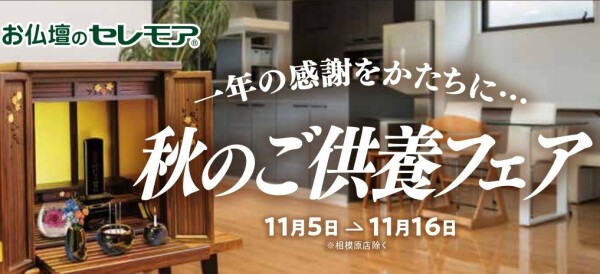 秋のご供養フェアのご案内🍂