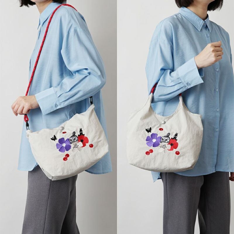 "ムーミン” 2WAY刺繡ミニトートバック