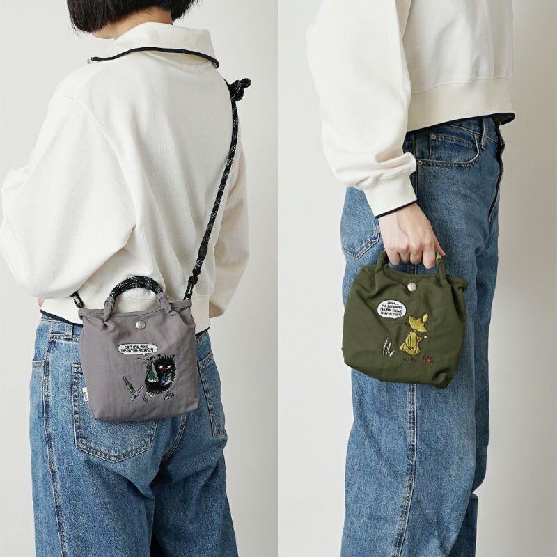 "ムーミン” 2WAY刺繡ミニトートバック